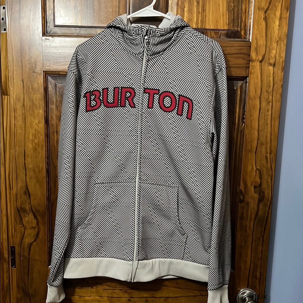 Burton Black and White Zigzag Hoodie
